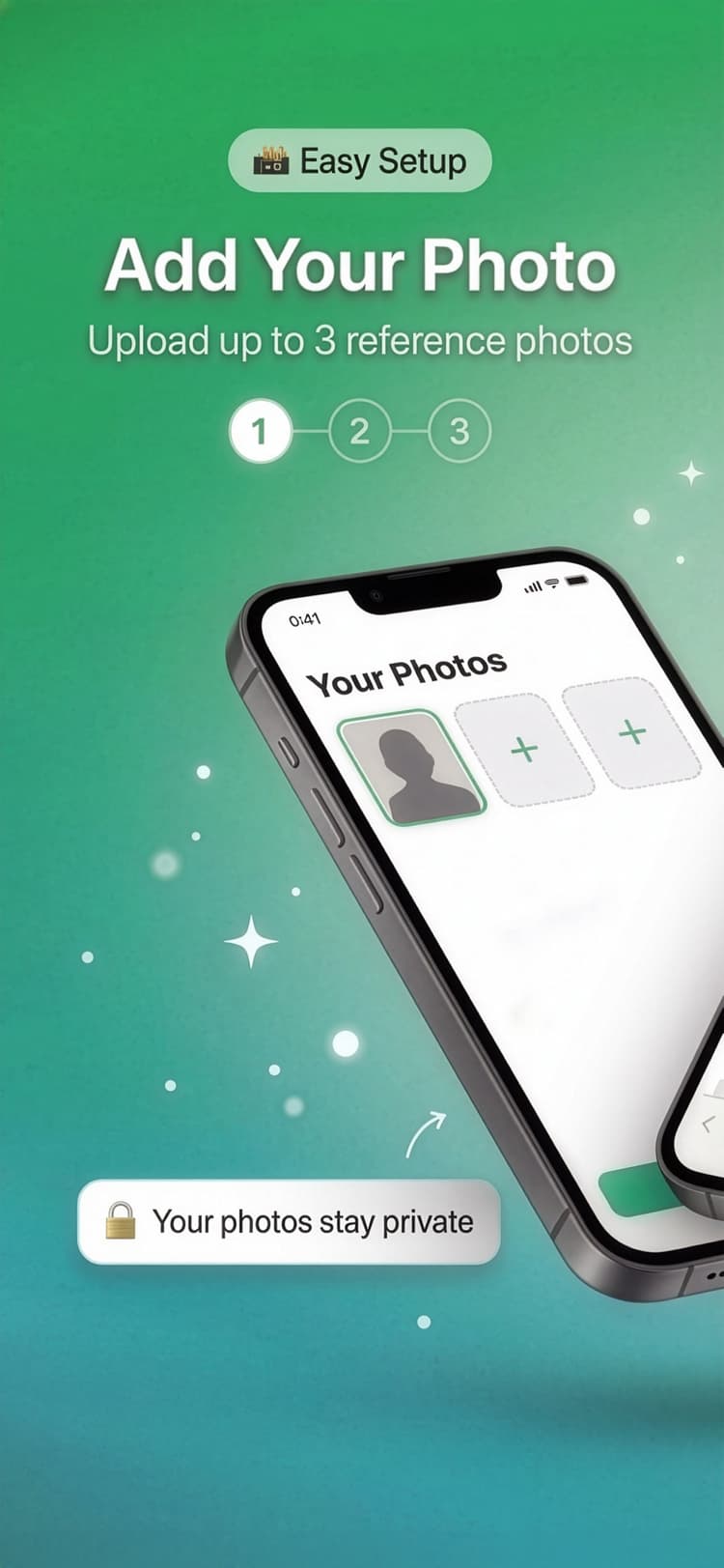 Add your photo — easy setup