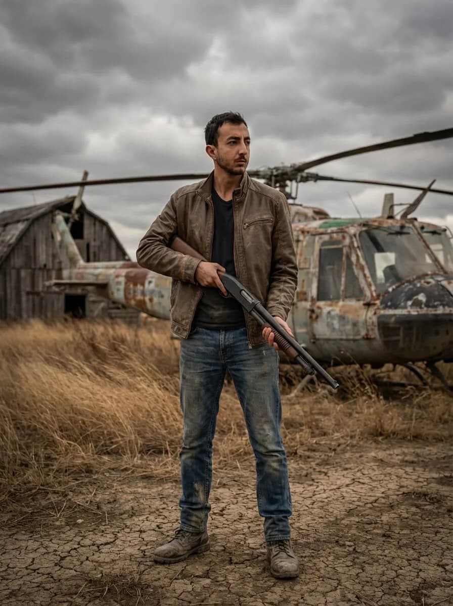 Post-Apocalyptic Portrait Prompt - Cinematic Survival Character Photography - character design style - Post-Apocalyptic,...